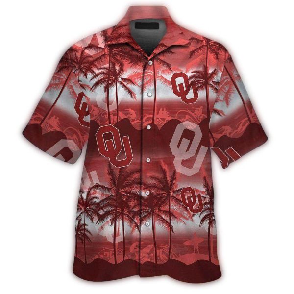 Oklahoma Sooners Coconut Surf Vintage Tropical Hawaiian Shirt 1