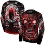 Oklahoma Sooners Demonic Skull All-over Print Sweatshirt