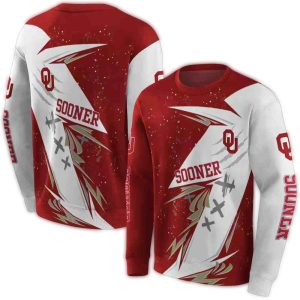 Oklahoma Sooners Dynamic Slash All-over Print Sweatshirt