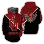 Oklahoma Sooners Fire Eagle All-over Print Hoodie