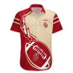 Oklahoma Sooners Fireball Hawaiian Shirt