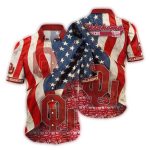Oklahoma Sooners Flag American For 4Th Of July Hawaiian Shirt