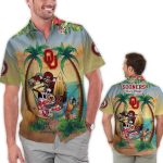 Oklahoma Sooners Flamingo Parrot Tropical Hawaiian Shirt