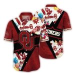 Oklahoma Sooners Floral Leafs And Pineapple Tropical Hawaiian Shirt