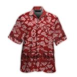 Oklahoma Sooners Floral Pattern Retro Hawaiian Shirt