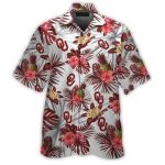 Oklahoma Sooners Floral Pineapple Pattern Hawaiian Shirt