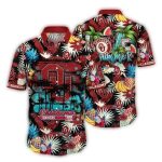 Oklahoma Sooners Floral And Fruit Pattern Tropical Hawaiian Shirt