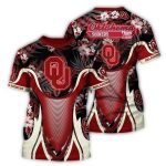 Oklahoma Sooners Flower Floral Uniform Tropical All-over Print T-Shirt