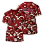 Oklahoma Sooners Flower Pattern Tropical All-over Print T-Shirt