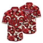 Oklahoma Sooners Flower Pattern Tropical Hawaiian Shirt