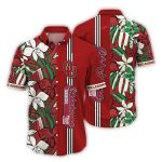 Oklahoma Sooners Flowers Stripe Vintage Hawaiian Shirt