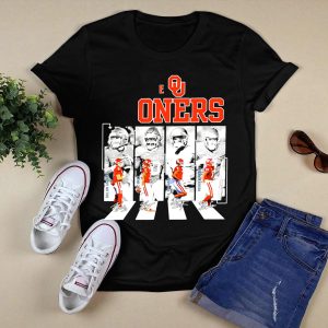 Oklahoma Sooners Football Abbey Road Dillon Gabriel Signatures T-Shirt