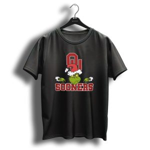 Oklahoma Sooners Grinch Christmas Football 2024 Ncaa T-Shirt