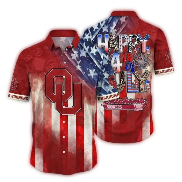 Oklahoma Sooners Happy 4th Of July Hawaiian Shirt 1