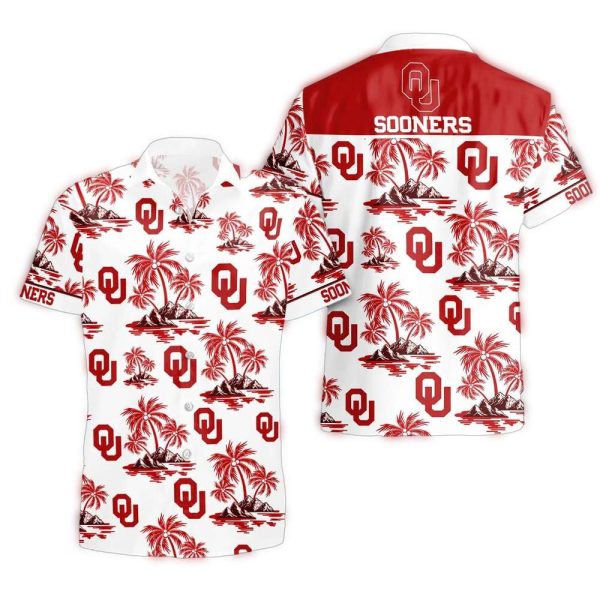 Oklahoma Sooners Island Pattern Tropical Hawaiian Shirt 1