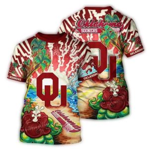 Oklahoma Sooners Landscape Art All-over Print T-Shirt