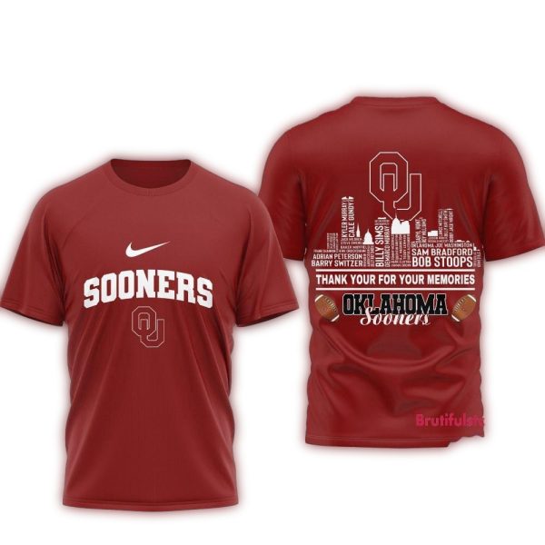 Oklahoma Sooners Legends of the Game 3D Shirt 1