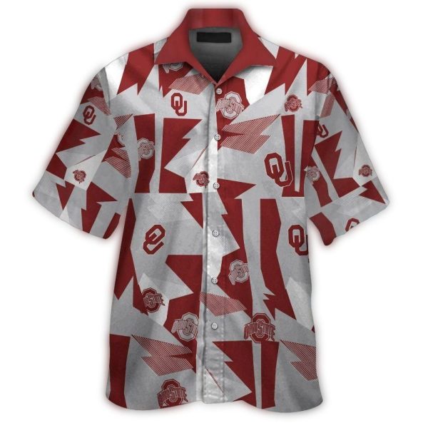 Oklahoma Sooners Logo Vintage Hawaiian Shirt 1