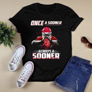 Oklahoma Sooners Once A Sooner Always A Sooner Ou Football Player T-Shirt