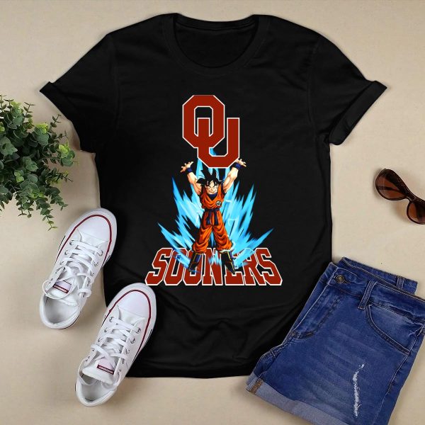 Oklahoma Sooners Ou Songoku Super Saiyan Energy Burst T Shirt 1