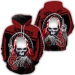 Oklahoma Sooners Skull For Fan All-over Print Hoodie