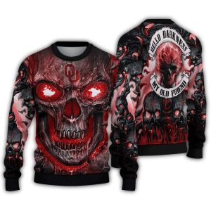 Oklahoma Sooners Skull Intensity Ugly Sweater