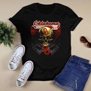 Oklahoma Sooners Skull Wings Ou Ncaa Os T-Shirt
