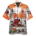 Oklahoma Sooners Snoopy Autumn Hawaiian Shirt