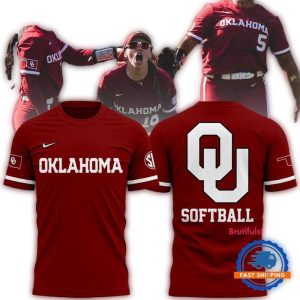 Oklahoma Sooners Softball New All-over Print T-Shirt