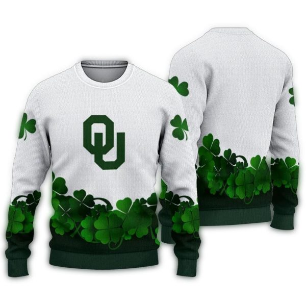 Oklahoma Sooners St Patricks Day Ugly Sweater 1
