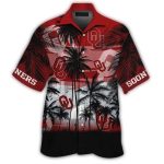 Oklahoma Sooners Sunset Beach Tropical Hawaiian Shirt