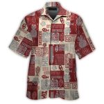 Oklahoma Sooners Tiki Pineapple Vintage Hawaiian Shirt