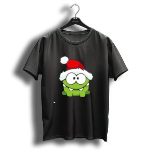 Om Nom Christmas Santa Hat T Shirt