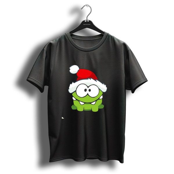 Om Nom Christmas Santa Hat T Shirt 1 t shirt 1