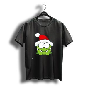 Om Nom Christmas Santa Hat T-Shirt
