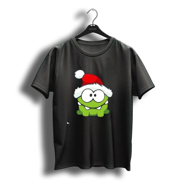 Om Nom Christmas Santa Hat T Shirt t shirt 1
