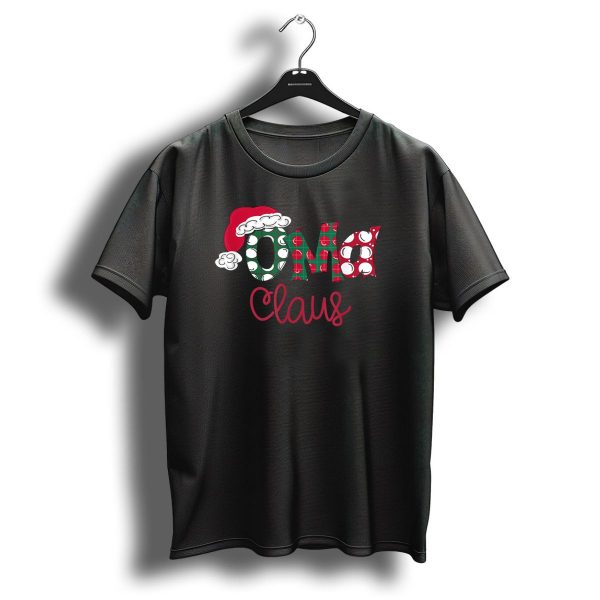 Oma Claus Christmas Santa Hat Grandma T Shirt 1 t shirt 1