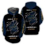 Once A Notre Dame Fighting Irish Always A Notre Dame Fighting Irish All Over Print Hoodie