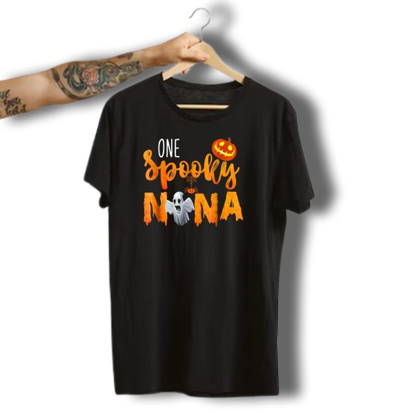 One Spooky Nana Happy Halloween Ghost Pumpkin Spider T Shirt t shirt 1