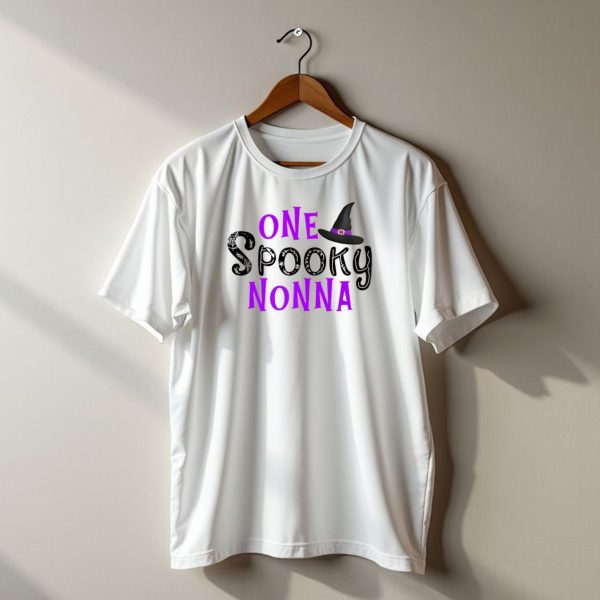 One Spooky Nonna Halloween Mom Outfit Matching Spiders Costume T Shirt t shirt 1