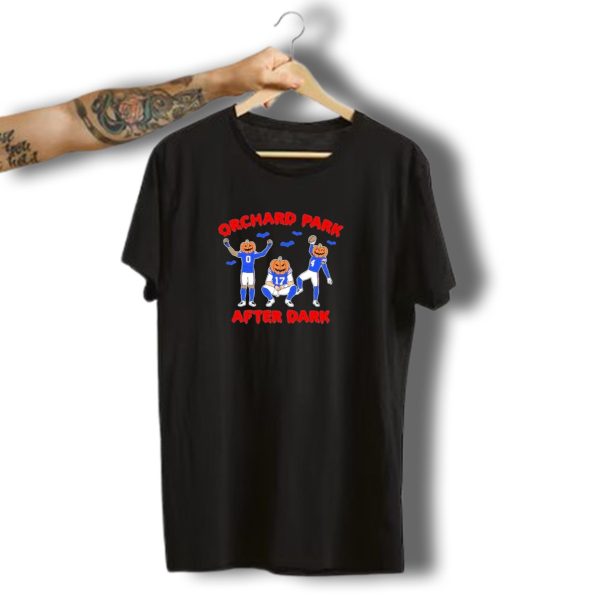 Orchard Park Halloween Football After Dark Pumpkin Heads T Shirt t shirt 1