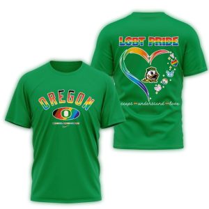 Oregon Ducks 2025 National Coming Out Day Pride All-Over Print T-Shirt