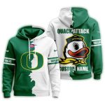 Personalized Oregon Ducks 2025 Ncaa Warrior Spirit All-Over Print Hoodie