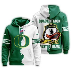 Personalized Oregon Ducks 2025 Ncaa Warrior Spirit All-Over Print Hoodie