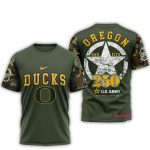 Oregon Ducks 250 Years Us Army All-Over Print T-Shirt