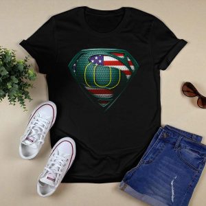 Oregon Ducks American Flag Shield T-Shirt