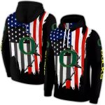 Oregon Ducks American Pride All-Over Print Hoodie