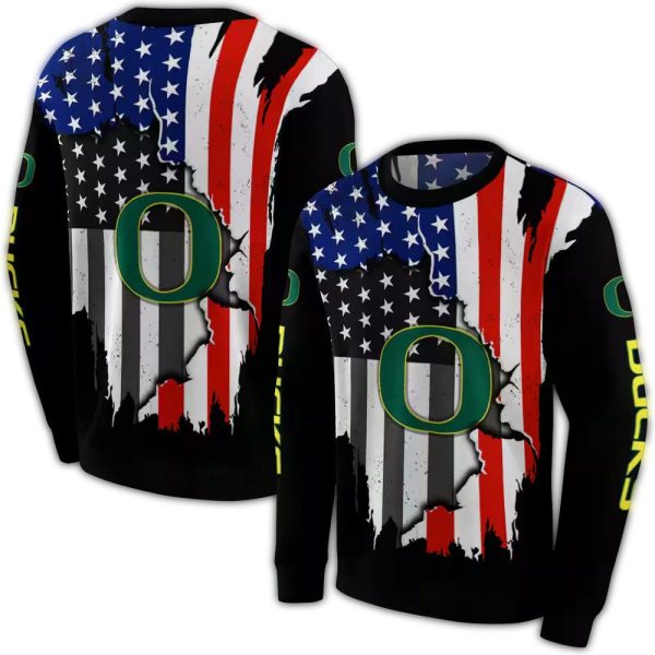 Oregon Ducks American Pride AOP Sweatshirt 1