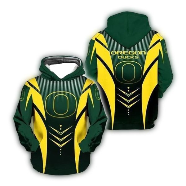 Oregon Ducks Armor Logo For Fan AOP Hoodie 1