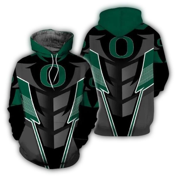 Oregon Ducks Armor Uniform For Fans AOP Hoodie 1